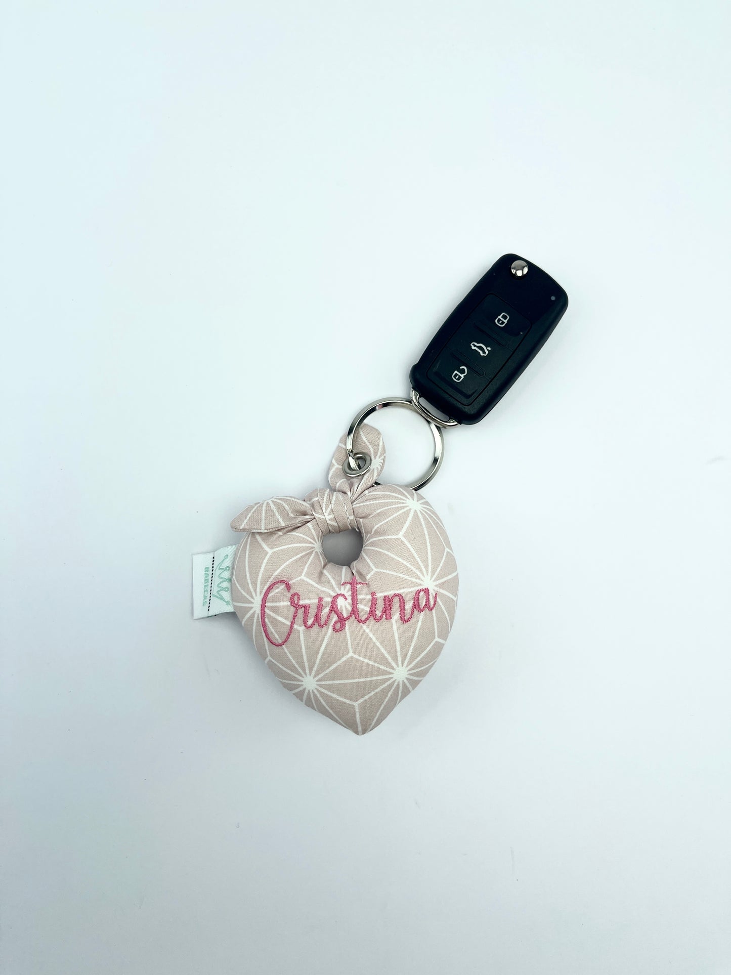 Porta-Chaves Coração Doce Rosa