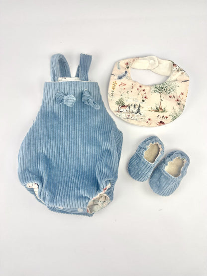 Conjunto Reversível Azul Vintage