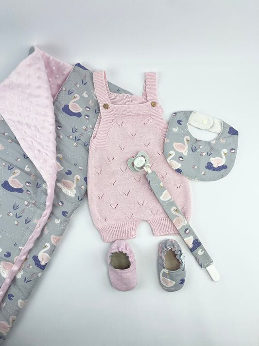 Conjunto Cisnes Encantados Rosa