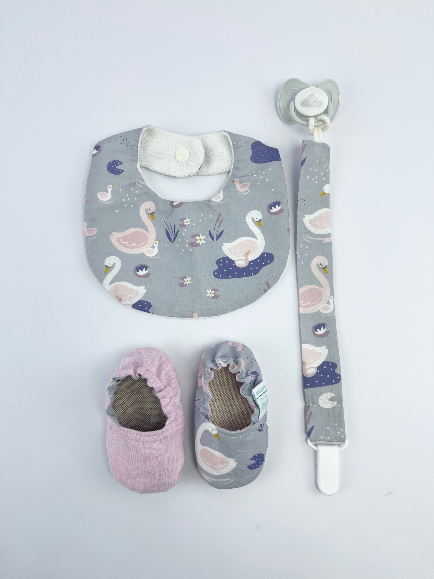 Conjunto Cisnes Encantados Rosa