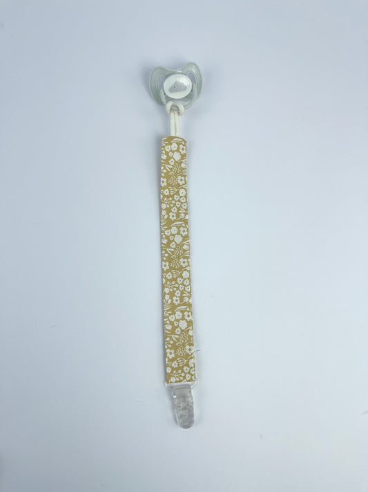 Prende Chucha Flores Amarelo